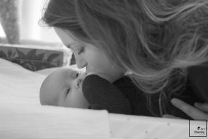 Bisou maman noir et blanc